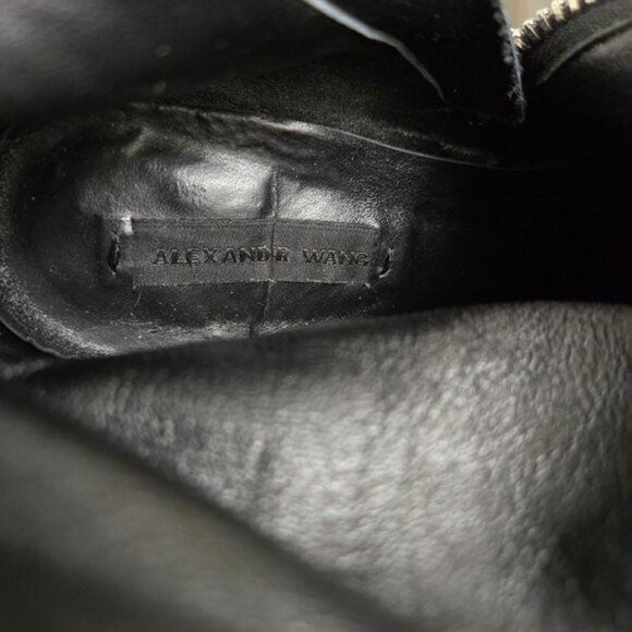 Alexander Wang Women's Black Suede Pointed Toe Boots - Picture 8 of 13